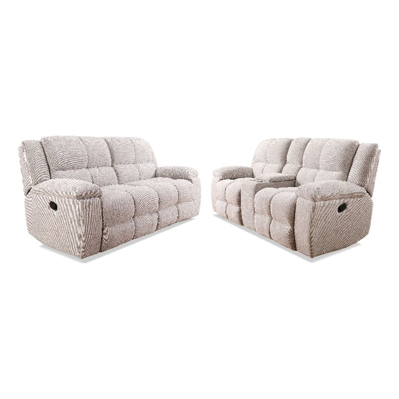 Parker Living Buster - Opal Taupe Manual Reclining Sofa And Loveseat ... with regard to Parker Living Buster Manual Dual Reclining Sofa Opal Taupe