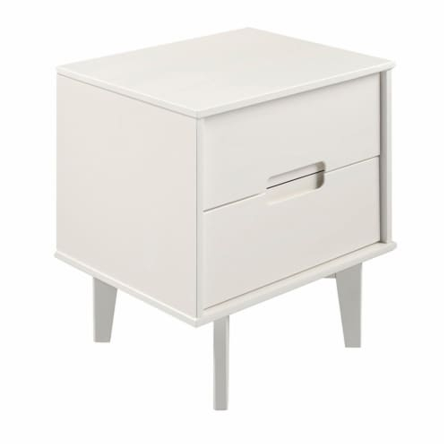 Pemberly Row 2-Drawer Groove Handle Wood Nightstand In White, 1 - Ralphs pertaining to Pemberly Row 2-Drawer Contemporary Wood Nightstand In Pearl White
