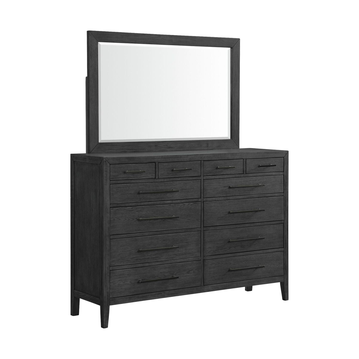 Picket House Furnishings Armes 12-Drawer Dresser & Mirror Set In Black ... for Picket House Furnishings Annie Dresser An700Dr