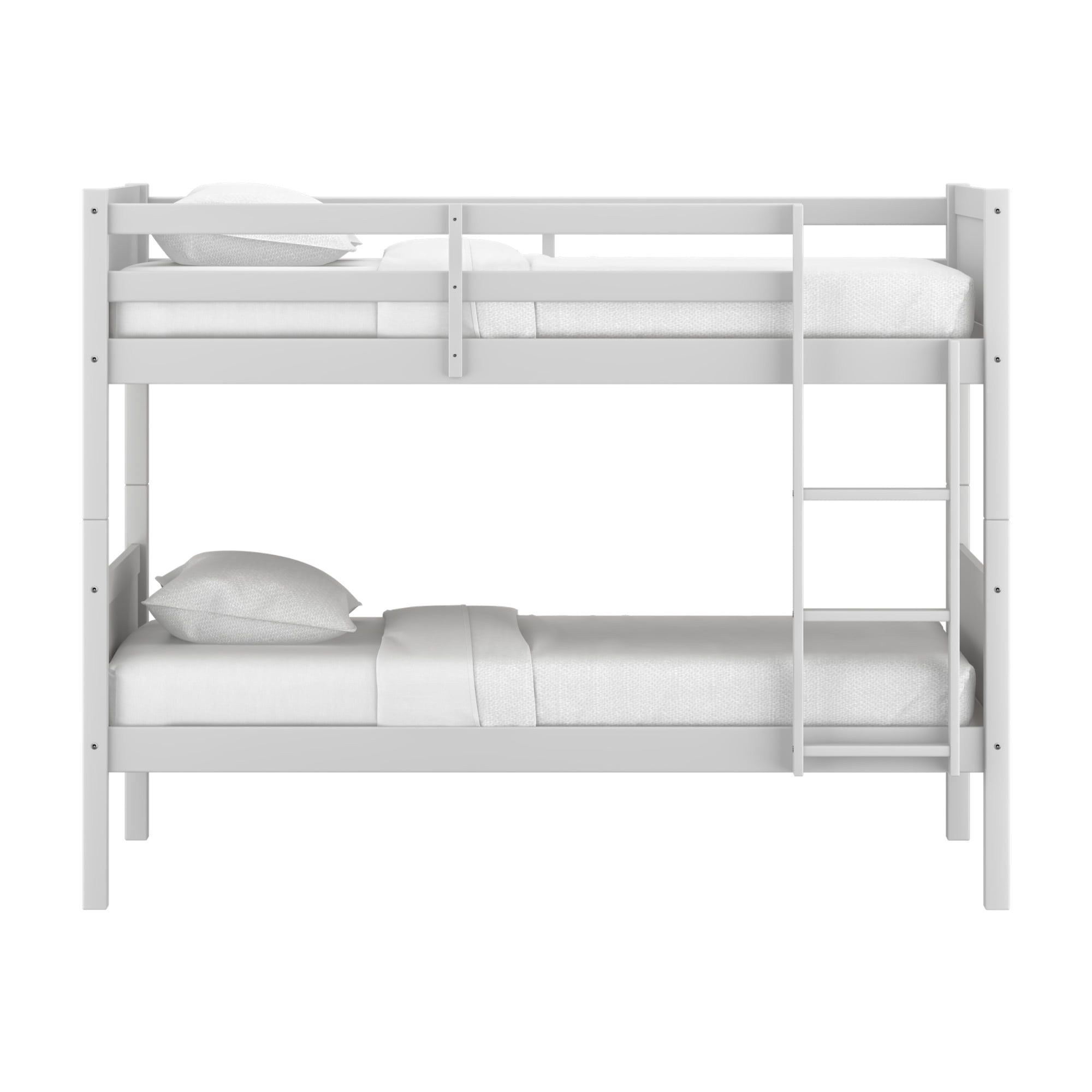Rae Wood Twin Over Twin Bunk Bed, White, By Hillsdale Living Essentials ... for The Role of Storage Solutions in Modern Children's Bedroom Furniture