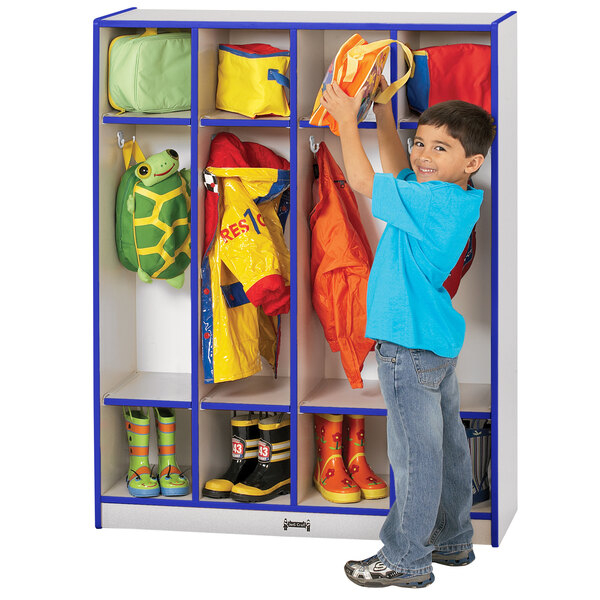 Inside the Design Philosophy Behind Rainbow Accents 4 Section Coat Locker – Blue