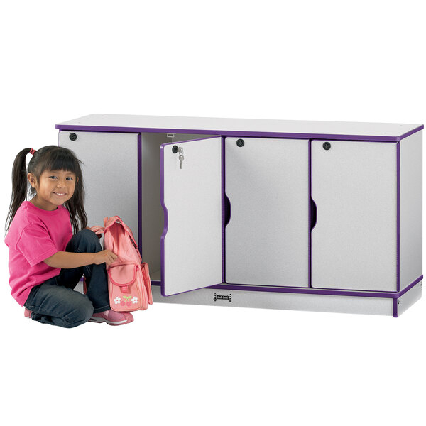 Rainbow Accents 4688Jc004 48 1/2" X 15" X 24" Locking 4-Section Purple ... regarding Expert insights on selecting durable, age-appropriate furniture for home use