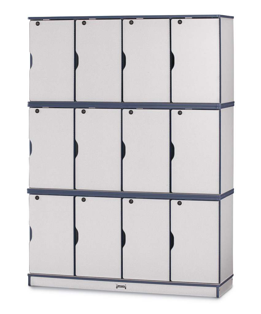 Rainbow Accents® Stacking Lockable Lockers - Triple Stack - Navy with regard to How Navy Coat Lockers Enhance Organization and Aesthetics in Shared Areas