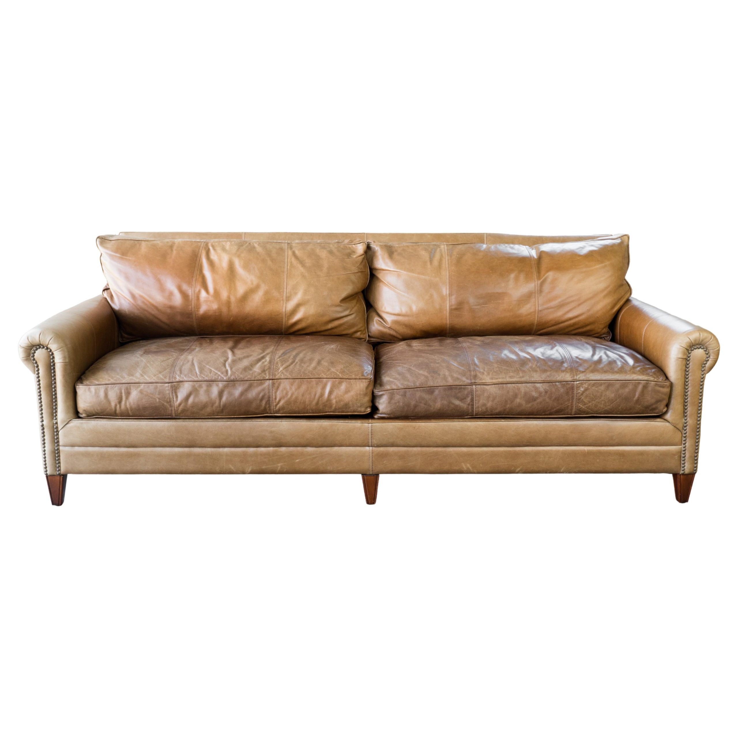 Ralph Lauren Graham Sofa With Down Cushions By Henredon Furniture At ... with regard to Design Philosophy Behind Lauren Sofa Bronze Statement Pieces