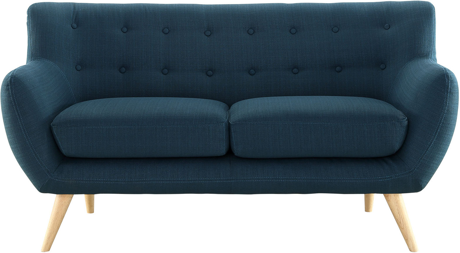 Remark Azure Upholstered Fabric Loveseat By Modway | 1Stopbedrooms with Remark Upholstered Fabric Sofa, Azure