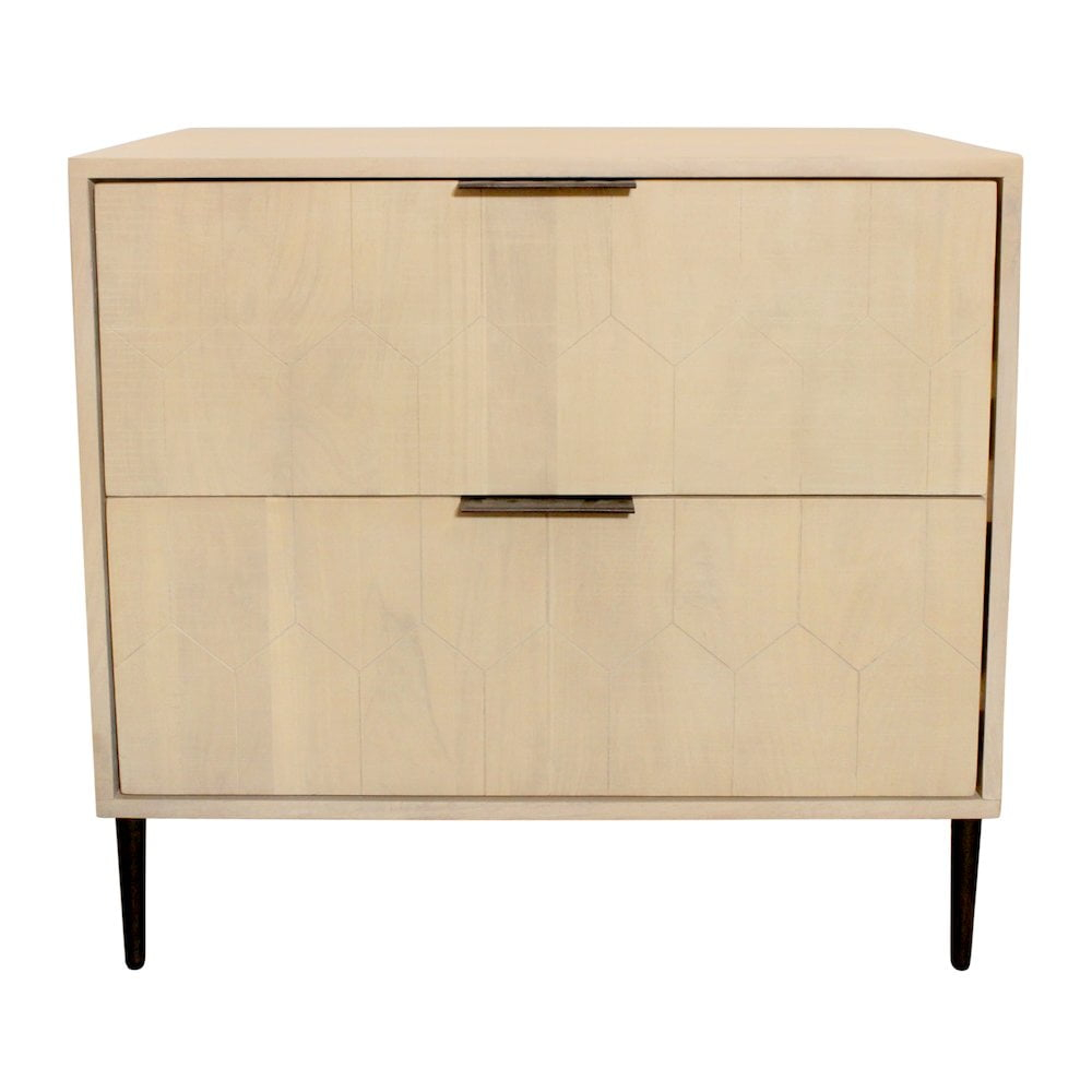 Maximizing storage with 2-drawer nightstand designs