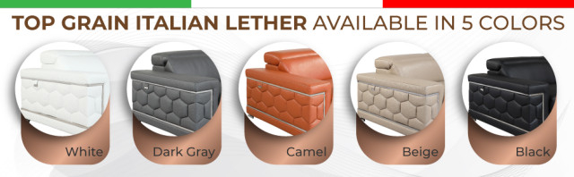 Rome Contemporary Genuine Italian Leather Sofa - Contemporary - Sofas ... pertaining to Understanding the Artistry Behind Rome's Contemporary Italian Leather Sofas