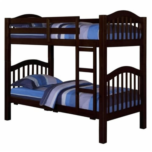 Rosebery Kids Twin Over Twin Bunk Bed In Espresso, 1 - Smith’s Food And ... for The Evolution of Rosebery Kids Twin Over Twin Bunk Bed in Black Furniture Trends