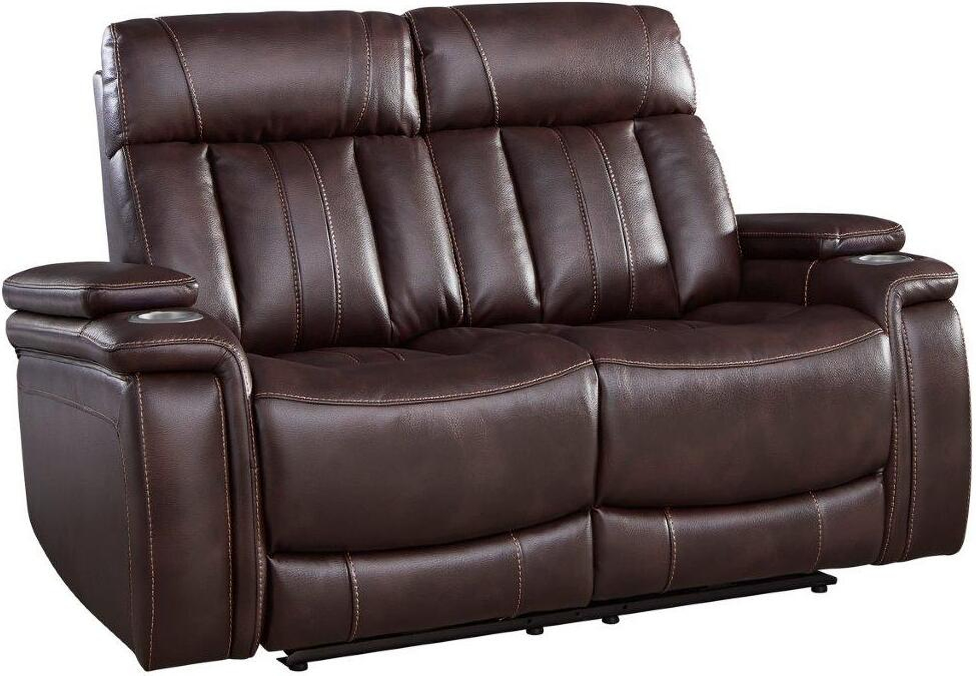 Royce Fantom Brown Power Reclining Living Room Set With Drop Down ... with Parker Living Royce Power Drop Down Console Sofa, Fantom Brown