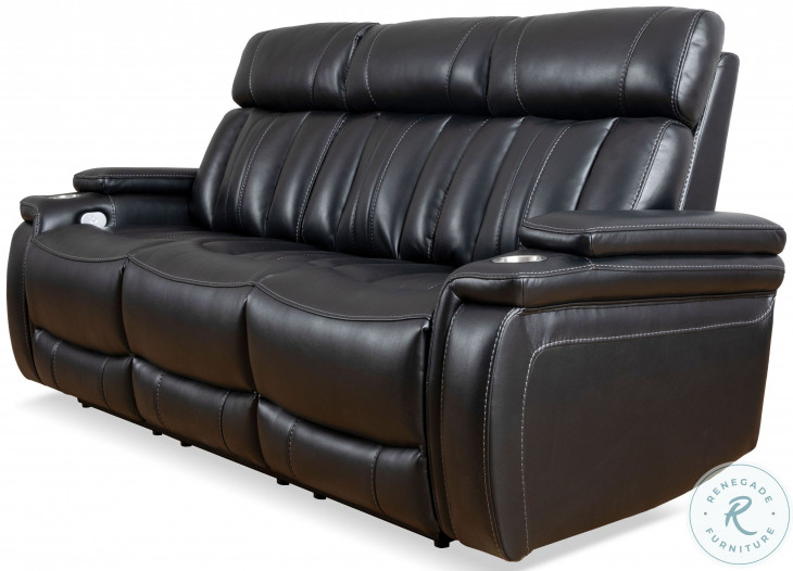 Understanding the Parker Living Royce Power Drop Down Console Sofa in Fantom Brown
