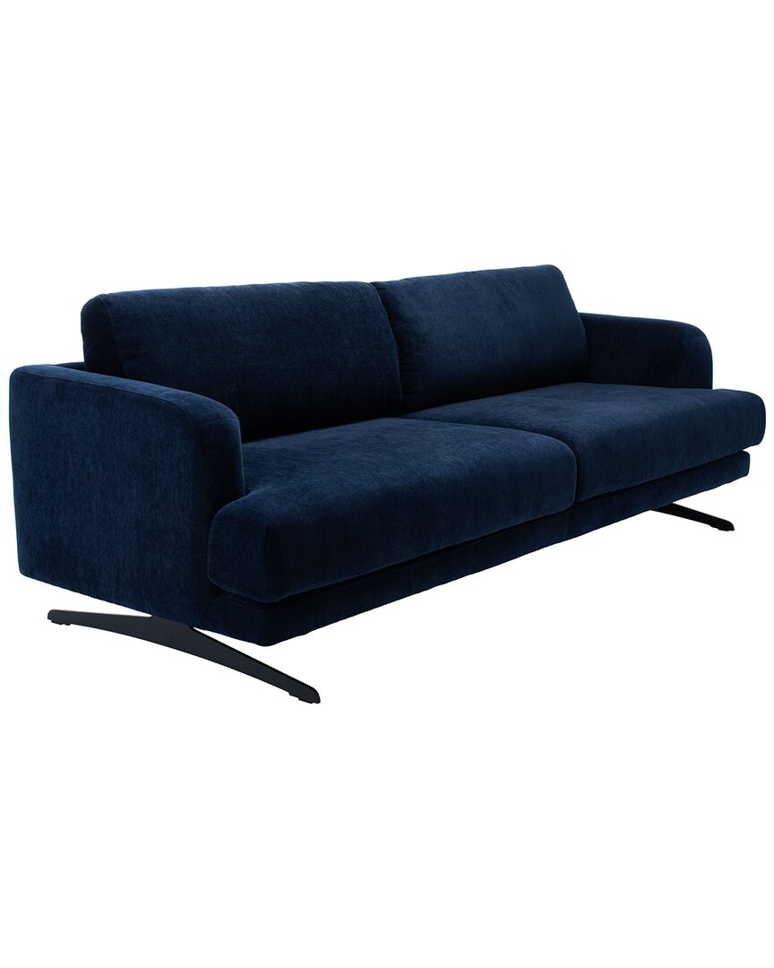Safavieh Couture Karalina Modern Sofa In Navy | Modesens intended for Safavieh Couture Frasier Sofa, Navy Blue