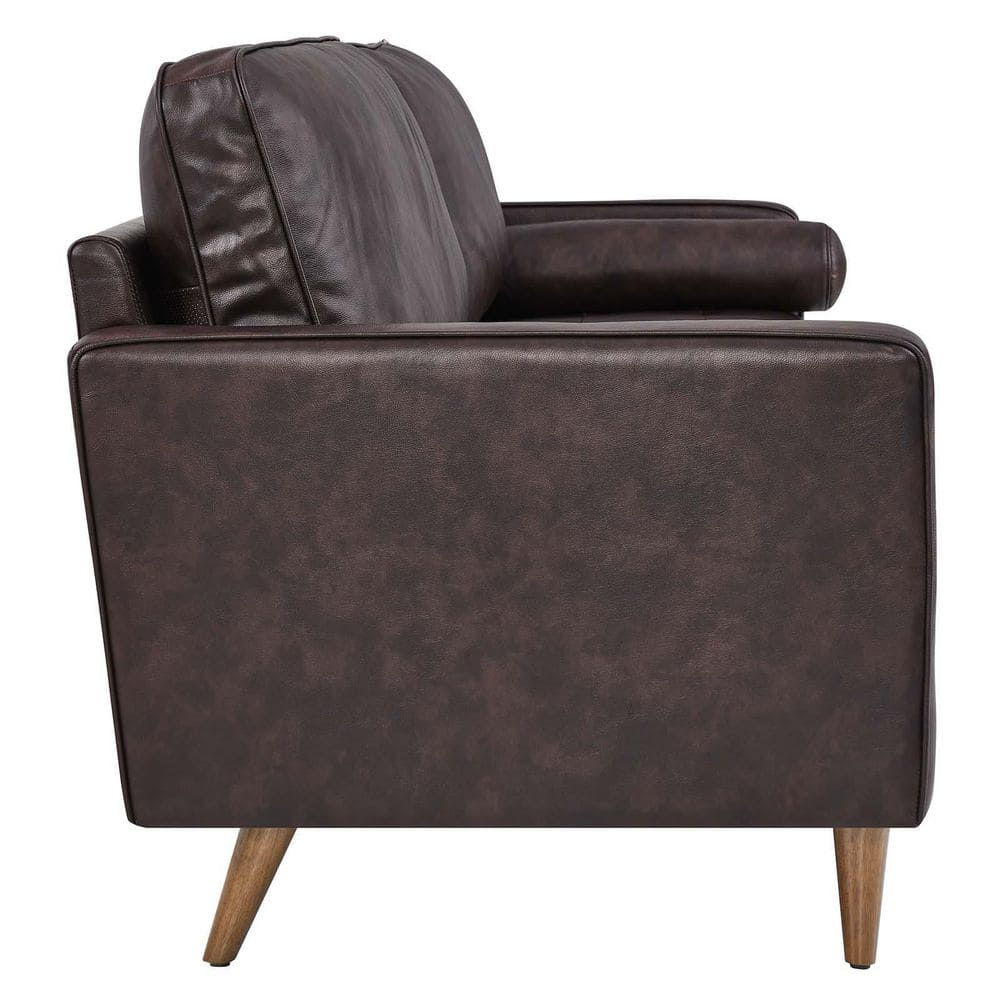 Save $862 • Valour 88" Leather Sofa-Eei-5871-Blk throughout Valour 88" Leather Sofa, Tan