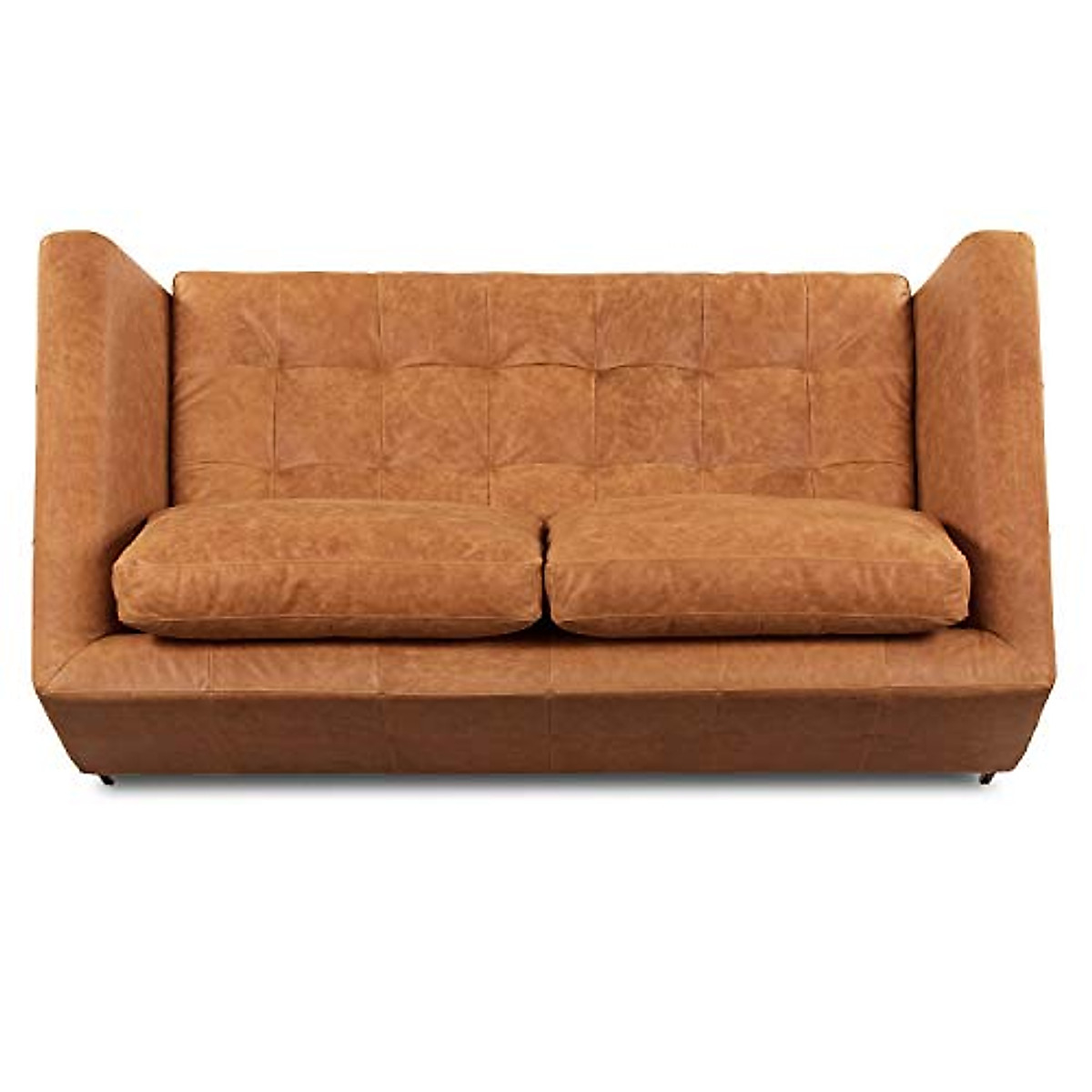 Shop Poly & Bark Calle 75" Full-Grain Italian Leather Sofa regarding Balancing Form and Function in Poly and Bark Living Room Furniture