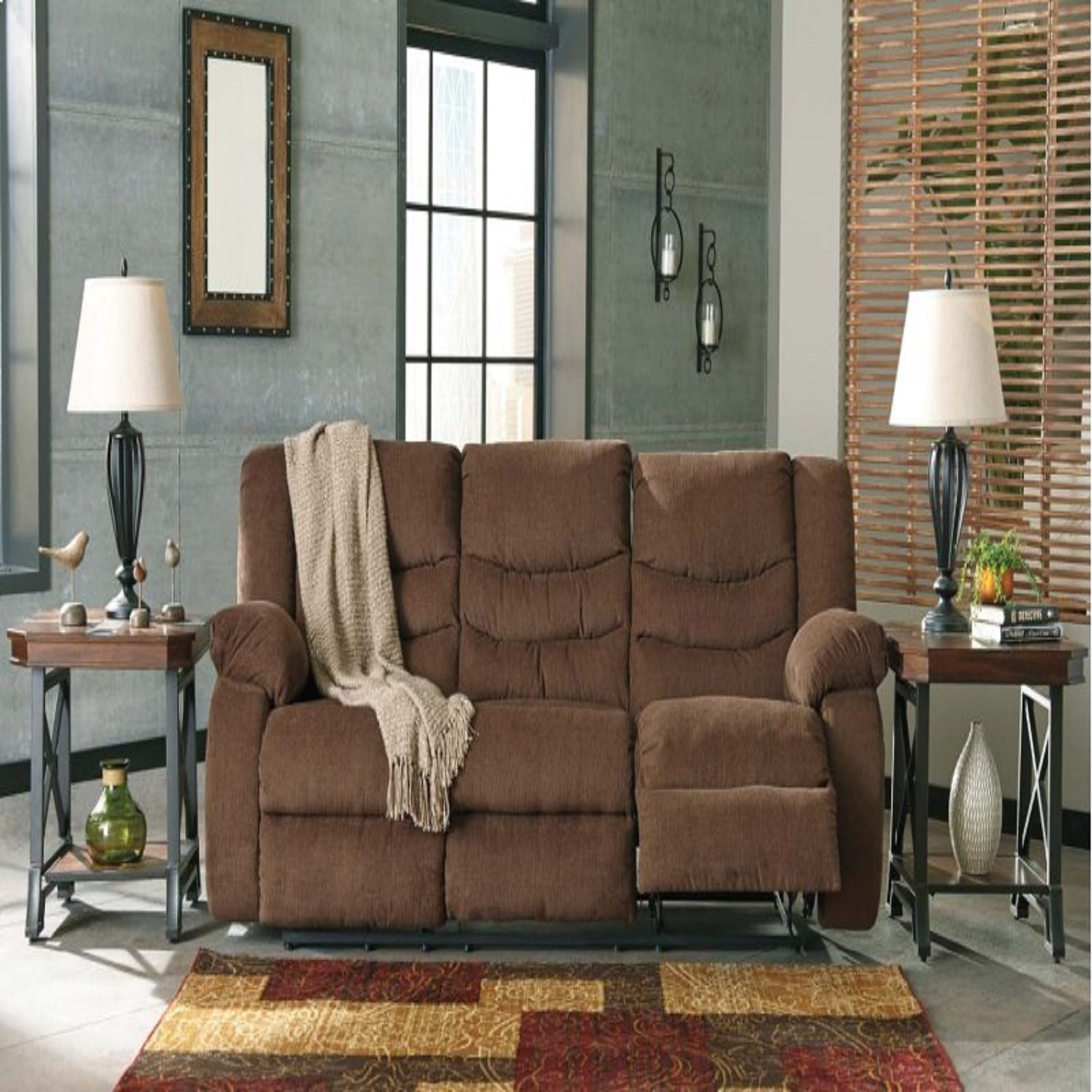 Signature Design By Ashley Tulen Reclining Sofa - Chocolate inside Understanding the Comfort and Design of Tulen Reclining Sofa Chocolate 9860588