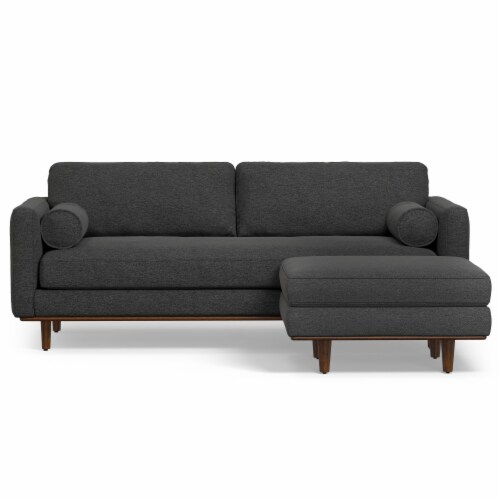 Simpli Home Morrison 89-Inch Sofa And Ottoman Set In Woven-Blend Fabric ... intended for Choosing the Right Morrison 89 inch Sofa in Charcoal Gray for Your Home