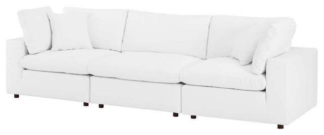 Sofa, Faux Vegan Leather, Gray, Modern, Living Lounge Hotel Hospitality ... regarding Enhancing hotel hospitality through thoughtfully chosen faux vegan leather seating solutions