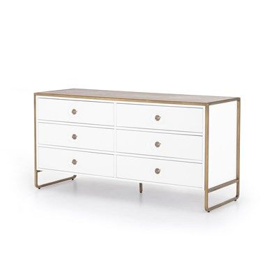 Sorella 6 Drawer Dresser - Bright White with regard to Everything You Need to Know About Wooden Dresser Construction