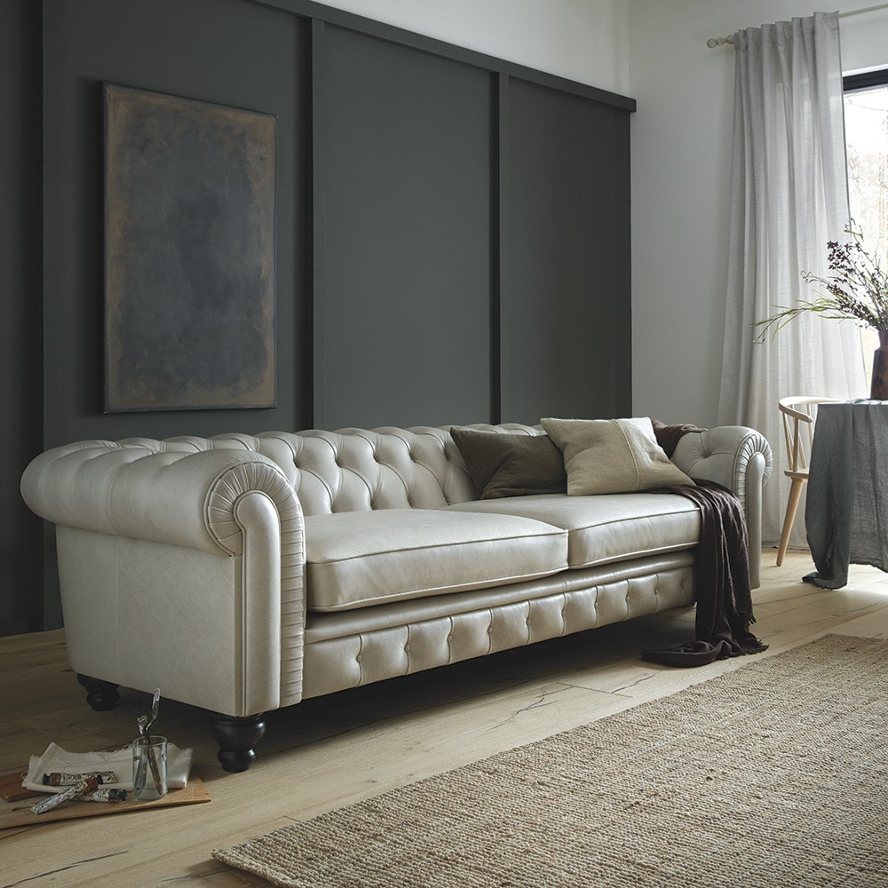 Stamford 4 Seater Sofa in How to maintain and care for your white velvet sofa properly