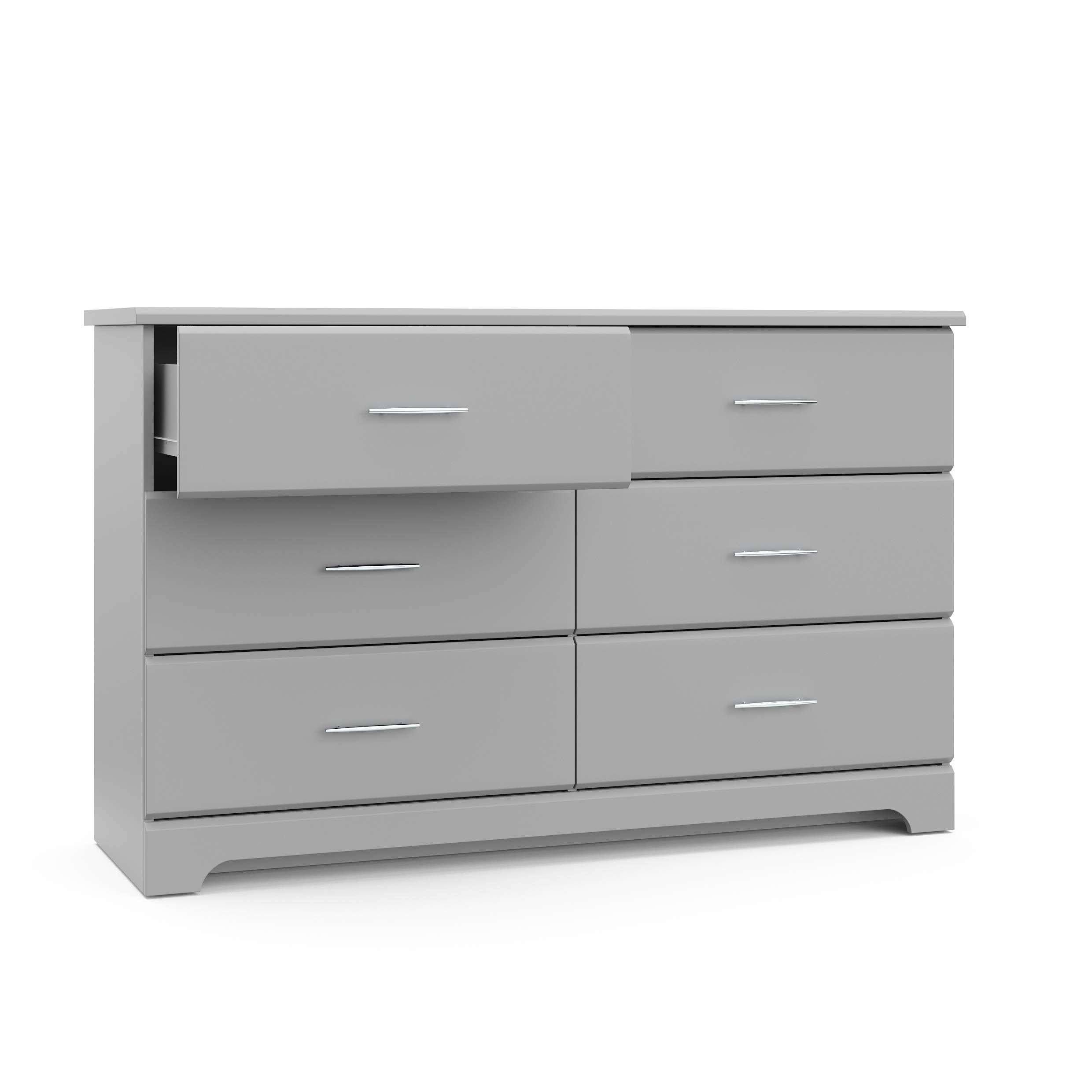 Stork Craft Storkcraft Brookside 6 Drawer Dresser, Kids Bedroom Dresser ... within Stork Craft Usa Brookside 4 Drawer Chest In Gray