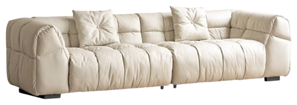 Technology Cloth Sofa Cream Wind, 2.5M Large 3-Seater Sofa 98.4X38.6X27 ... for The Art of Choosing the Right Large Seating for Your Home