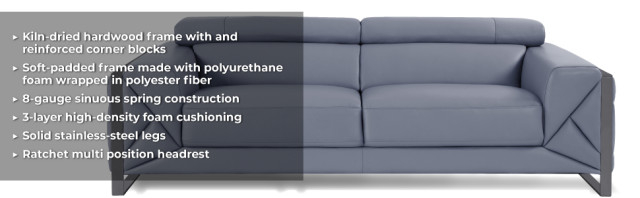 Trento Genuine Italian Leather Modern Loveseat - Contemporary ... with regard to How Camel Tone Sofas Enhance Living Room Aesthetics and Comfort