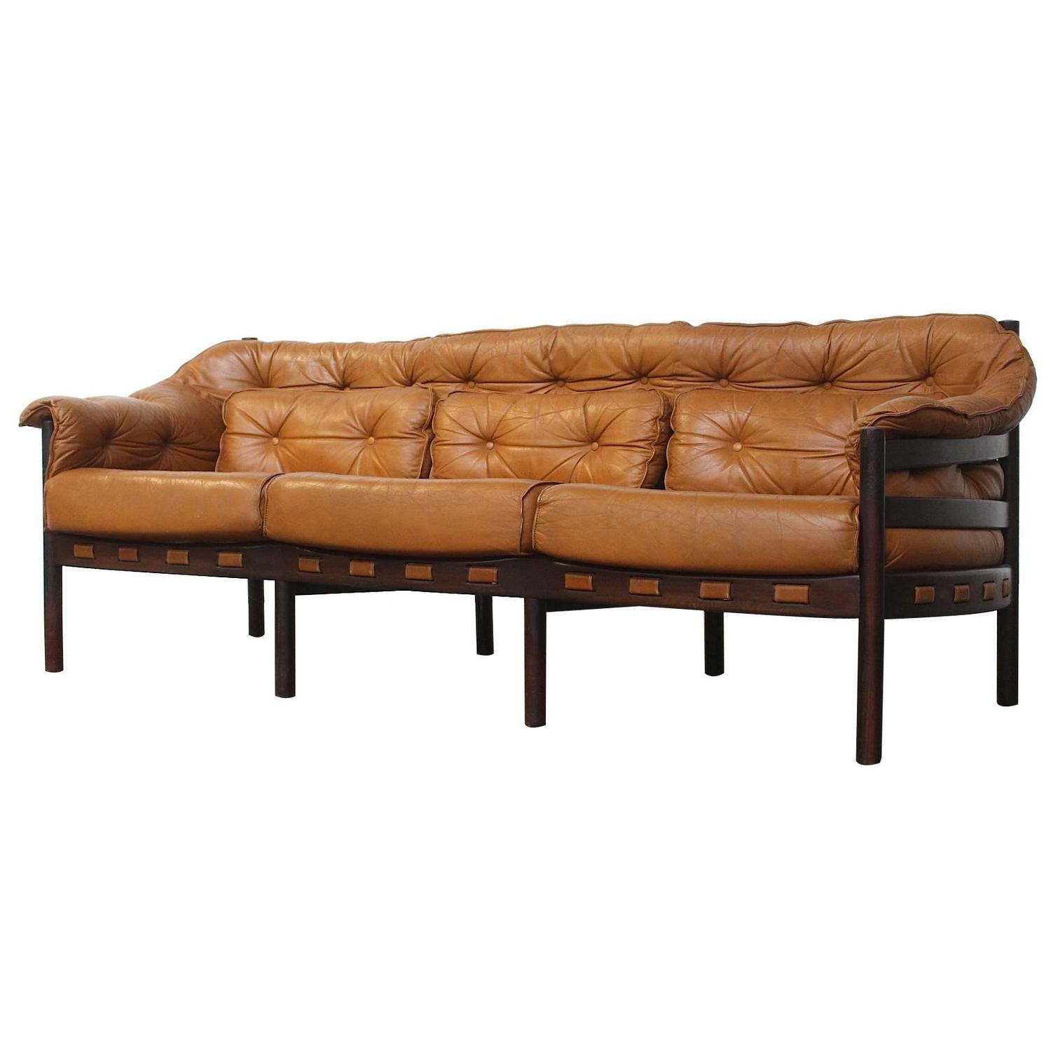 Tufted Leather Camel Colored Three-Seat Arne Norell Sofa At 1Stdibs in Understanding the Comfort and Durability of Camel 3-Seater Sofas