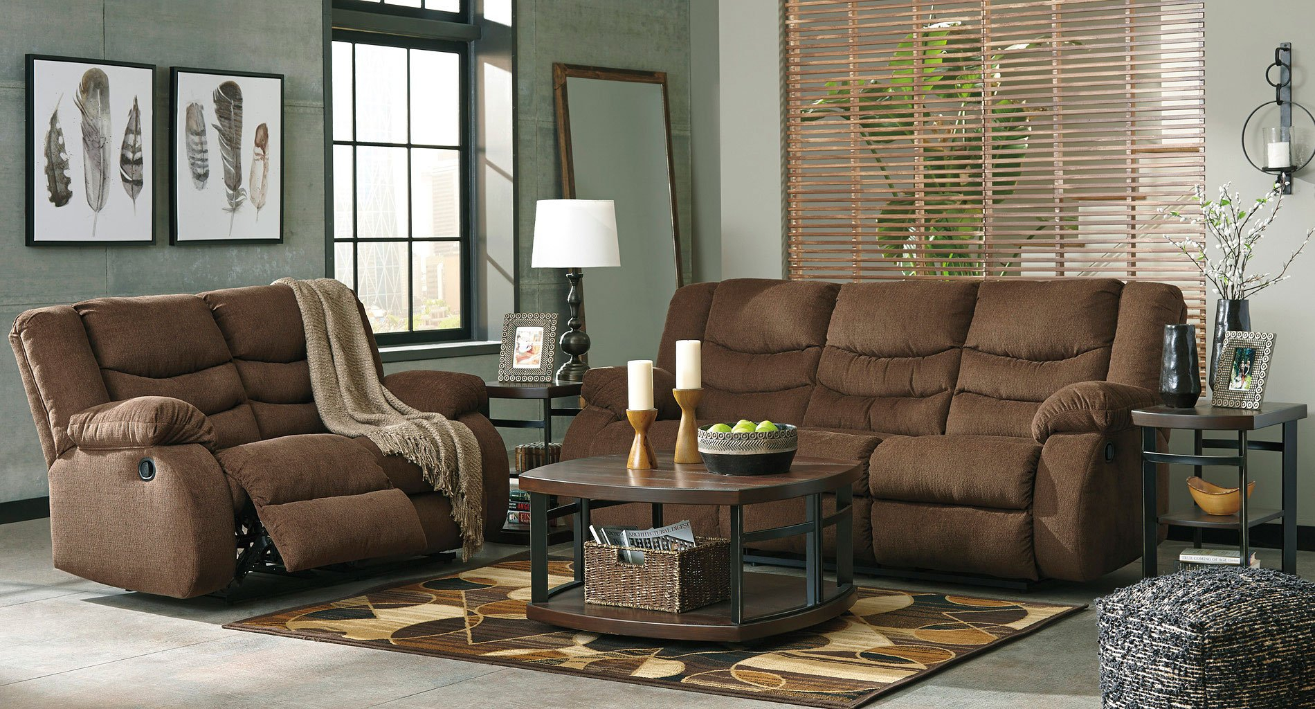 Tulen Chocolate Reclining Living Room Set By Signature Design By Ashley ... with Understanding the Comfort and Design of Tulen Reclining Sofa Chocolate 9860588