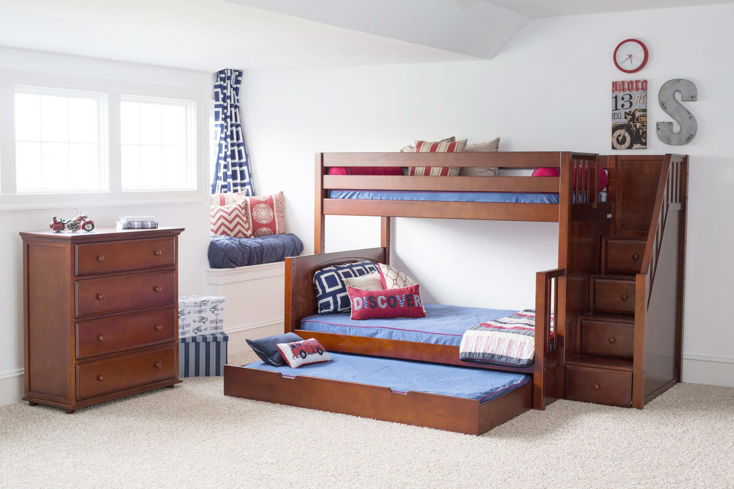 Twin Over Full Medium Bunk Bed With Stairs - Solid Wood within Expert Tips for Maintaining Flatiron Complete Twin Over Twin Bunk Bed Longevity