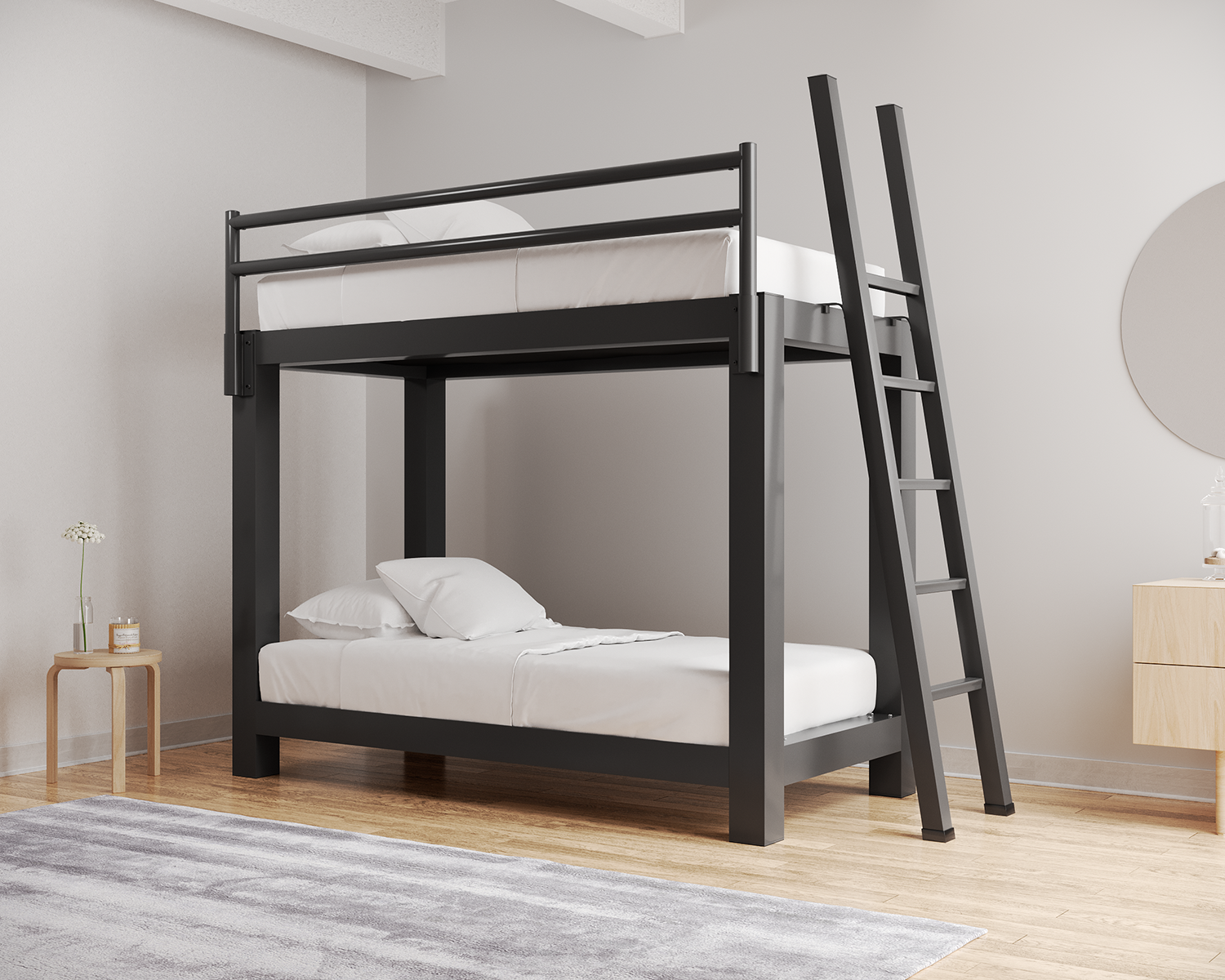 Twin Over Twin Bunk Bed - Adultbunkbeds.com for Flatiron Complete Twin Over Twin Bunk Bed