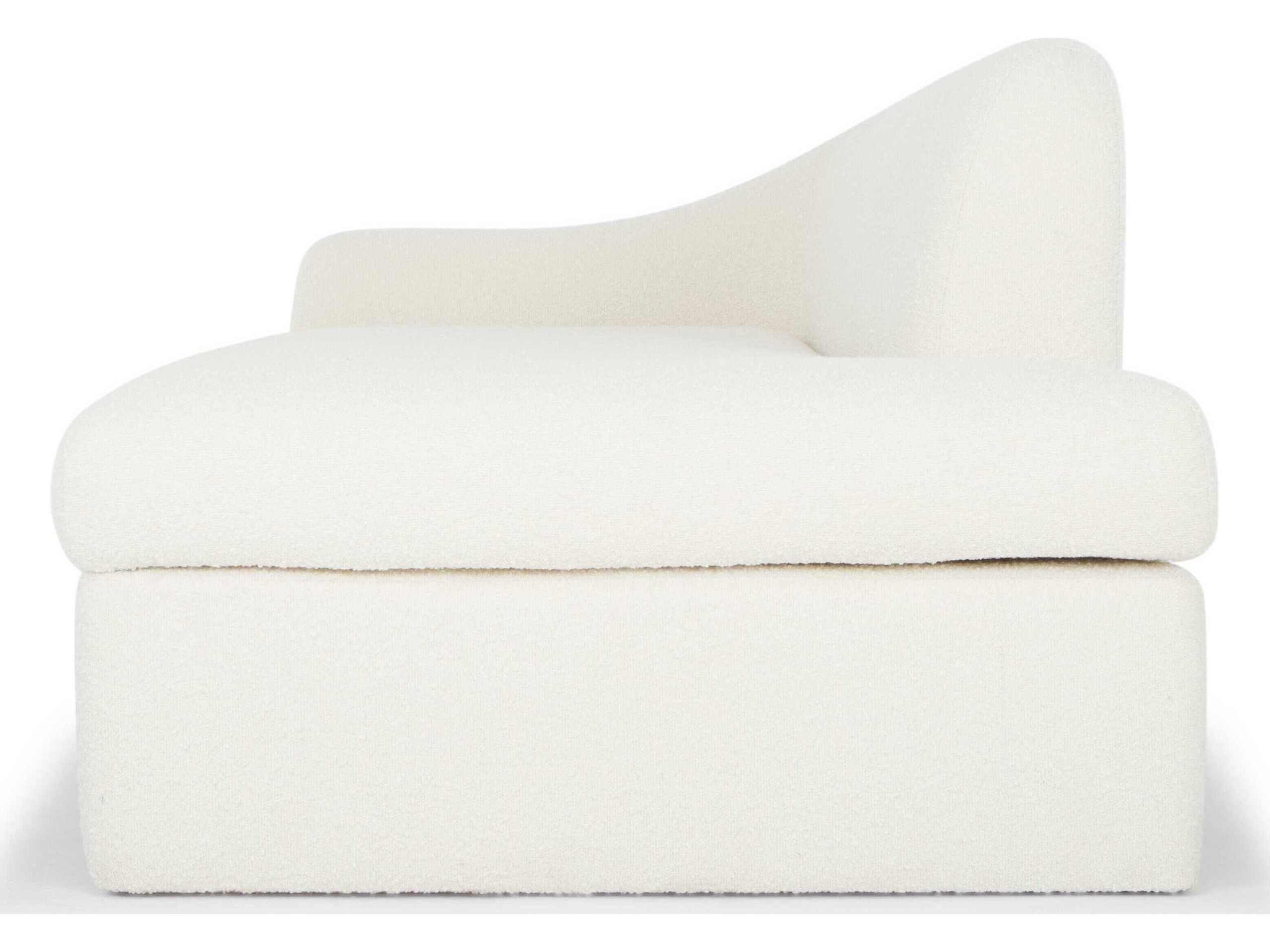 Urbia Metro Aksel White Boucle Pine Wood Upholstered Laf Daybed Bed ... inside Metro Aksel Sofa White Boucle Upholstery