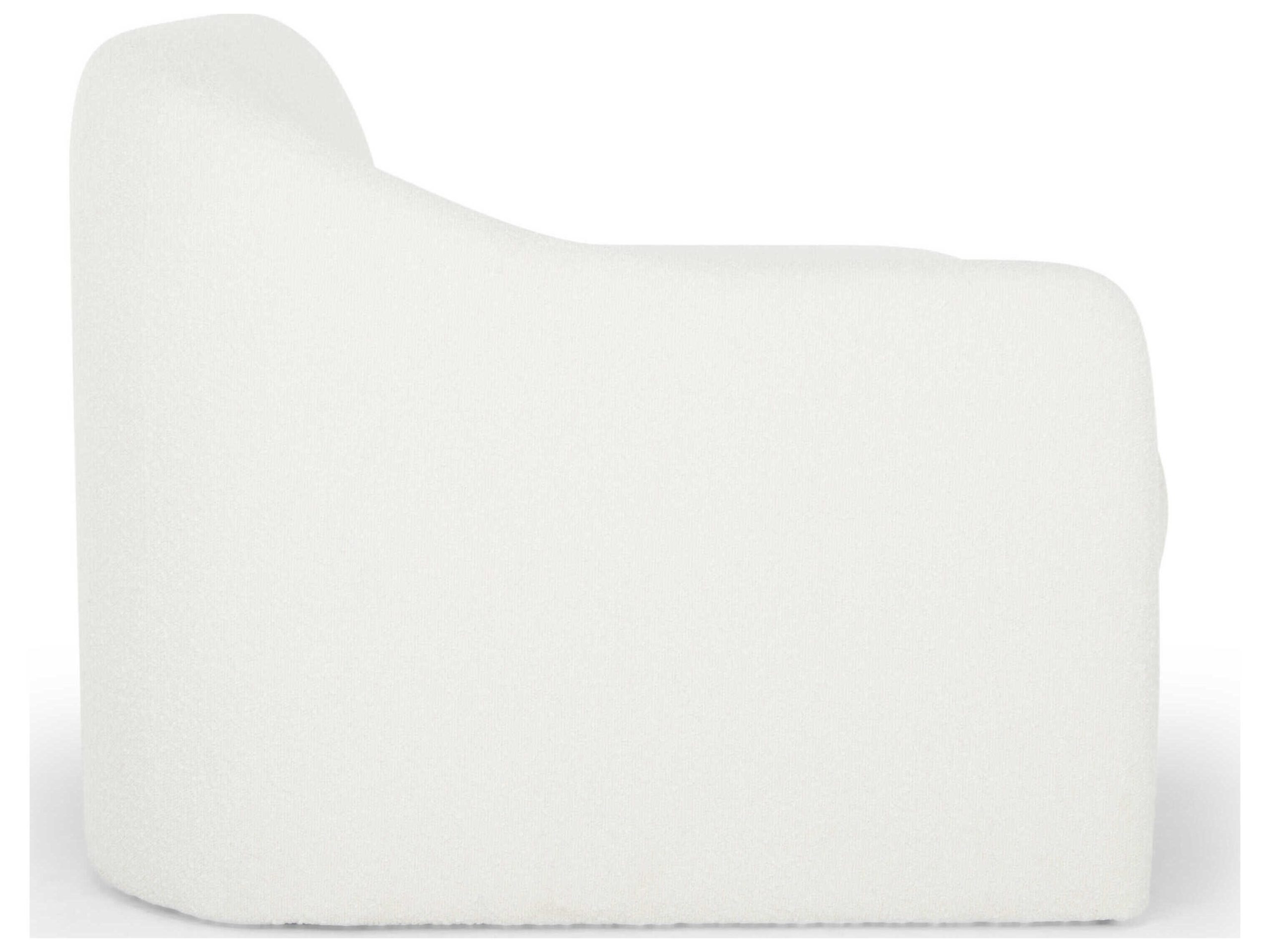Urbia Metro Aksel White Boucle Pine Wood Upholstered Laf Daybed Bed ... regarding Choosing the Right White Boucle Sofa for Your Home Decor Style