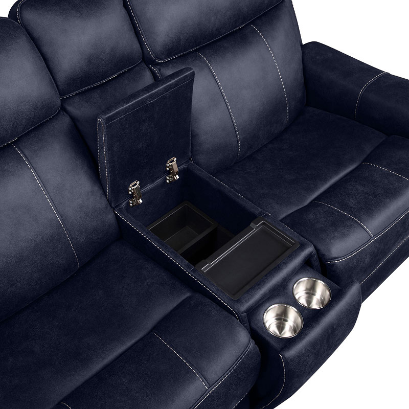 Valencia Power Reclining Living Room Set (Ocean) Steve Silver Furniture ... for Steve Silver Valencia Dual Power Reclining Sofa With Ocean Blue Va950So
