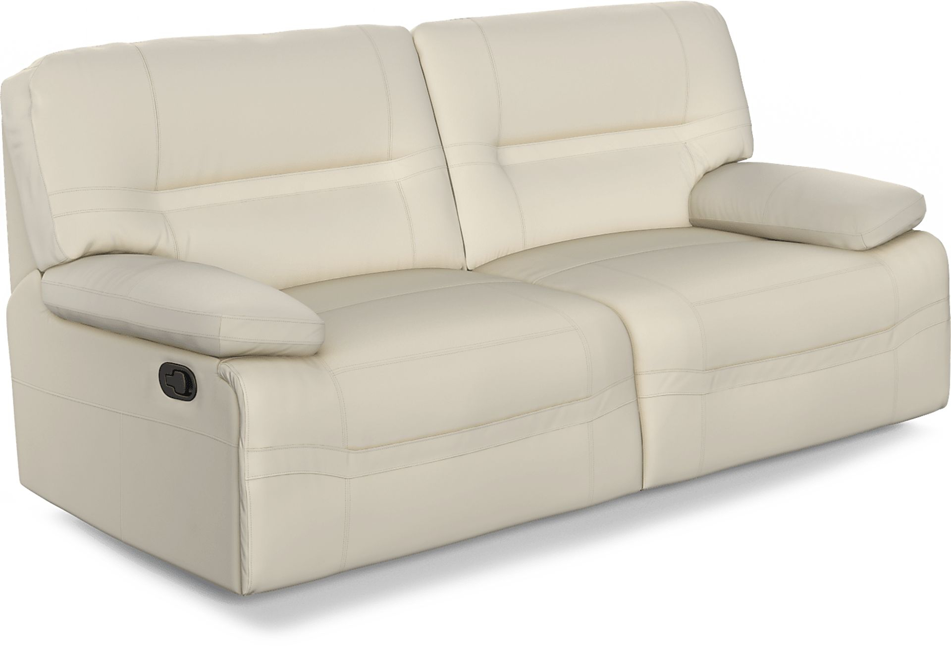 Vernazza Lane Beige Leather Non-Power Reclining Sofa | Rooms To Go inside Palermo Leather Gel Match Recliner Sofa Beige