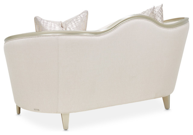 Villa Cherie Loveseat - Pearl/Caramel - Midcentury - Loveseats - By ... regarding Villa Cherie Sofa - Pearl/Caramel