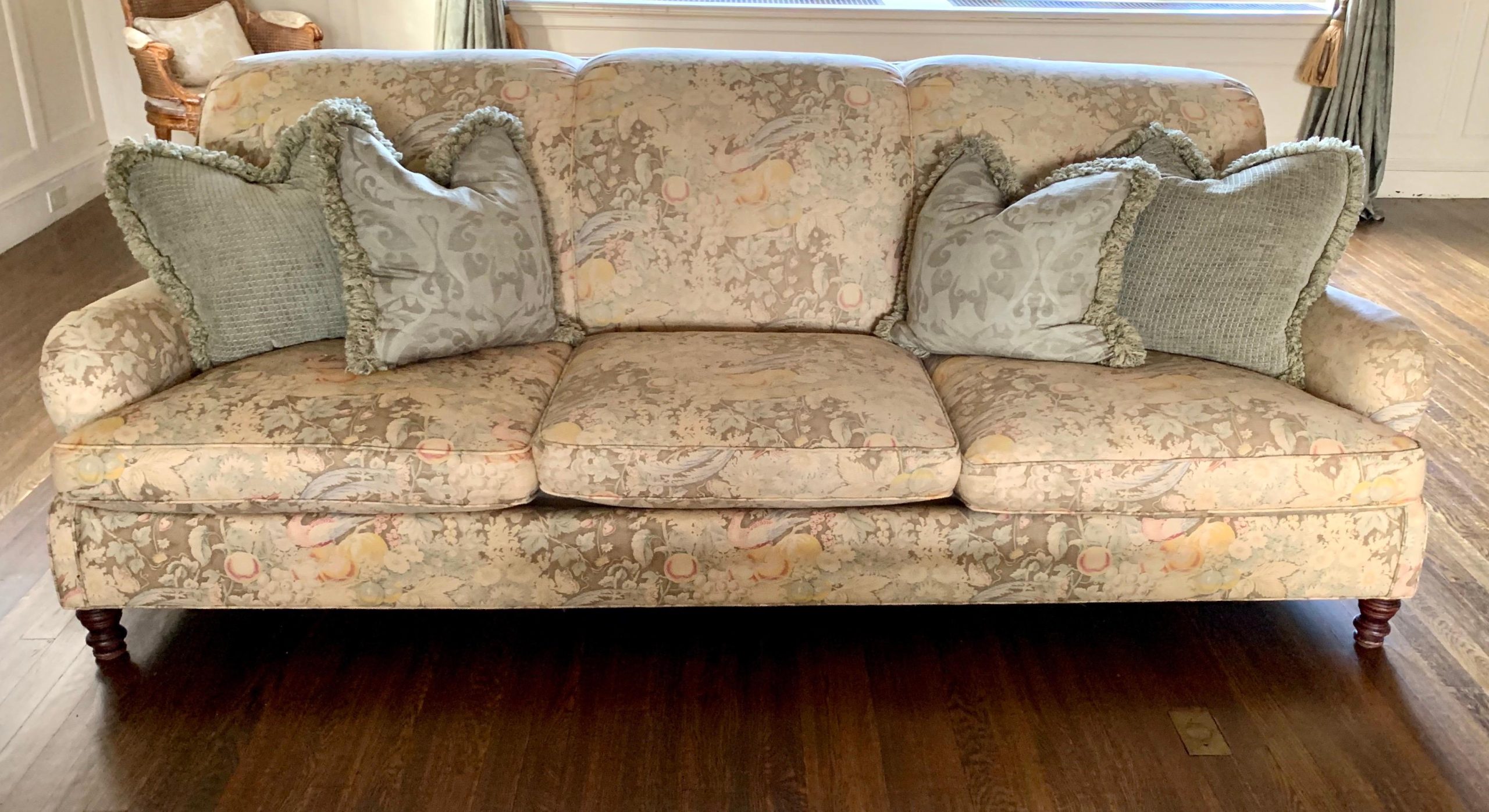 Vintage Ralph Lauren Three-Seat Sofa At 1Stdibs | Vintage Ralph Lauren ... for Design Philosophy Behind Lauren Sofa Bronze Statement Pieces