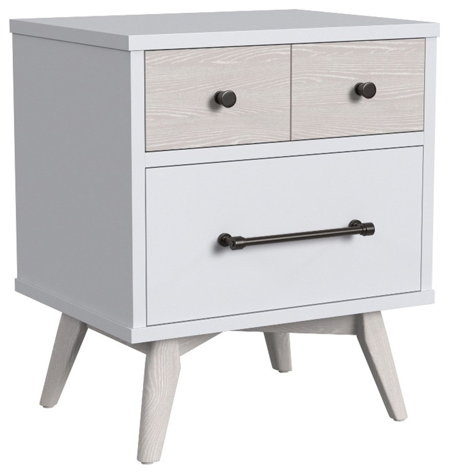 Westwood Design Rowan 2-Drawer Modern Wood Nightstand In Ash Linen ... pertaining to Westwood Design Rowan 4-Drawer Modern Wood Chest In Ash Linen White Finish
