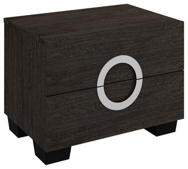 Design considerations for 18 inch manufactured wood nightstands with two drawers