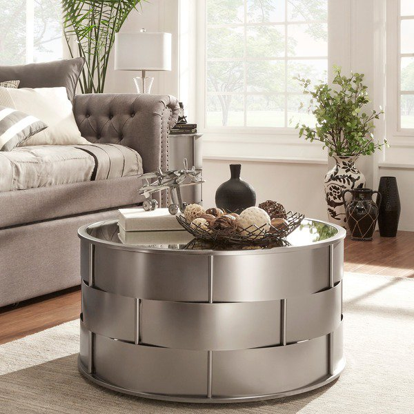 20 + Contemporary Accent Coffee Tables That You Will Have To Check pertaining to Mahdavi Round Metal Accent Table, Dark Silver 16.5X16.5X20.5