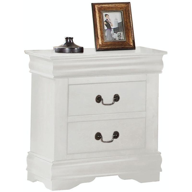 23833 Acme Furniture Louis Philippe - White White Nightstand throughout Classic Furniture Pieces That Stand the Test of Time