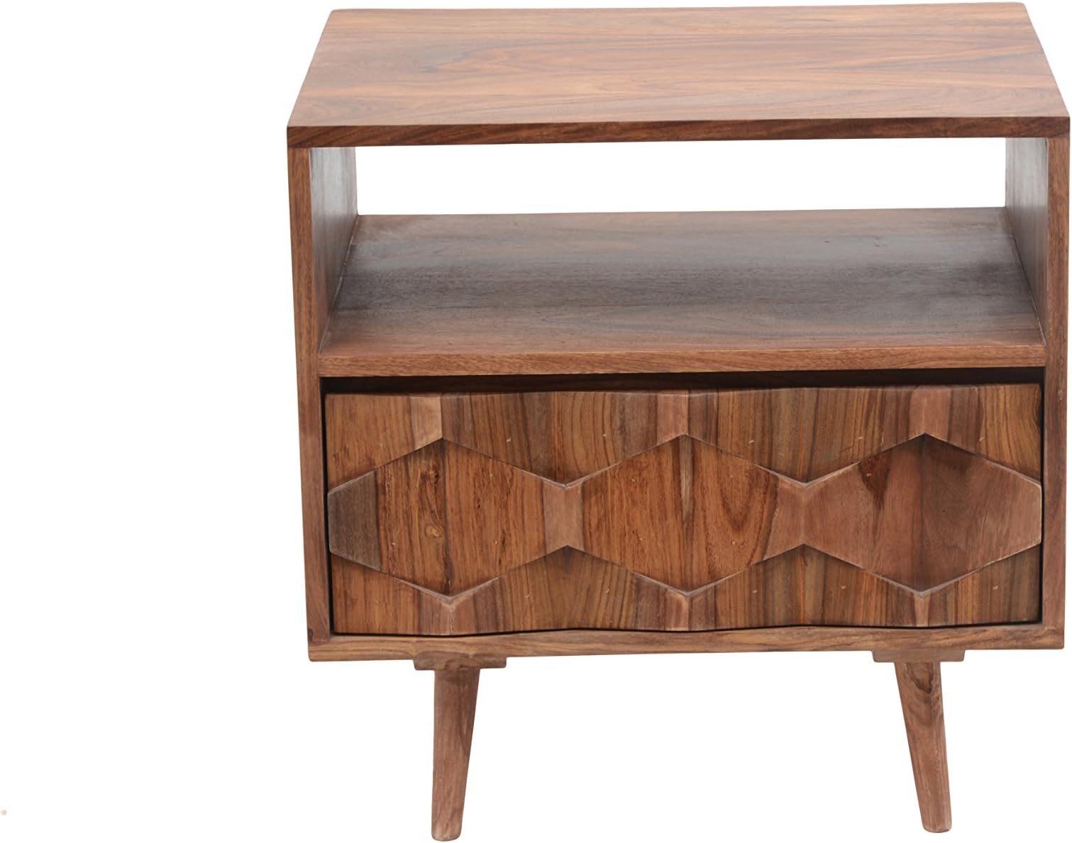 Amazon.com: Baxton Studio Oleta Modern Bohemian Natural Brown Rattan 2 ... inside Oleta Modern Bohemian Natural Brown Rattan 2-Drawer Nightstand