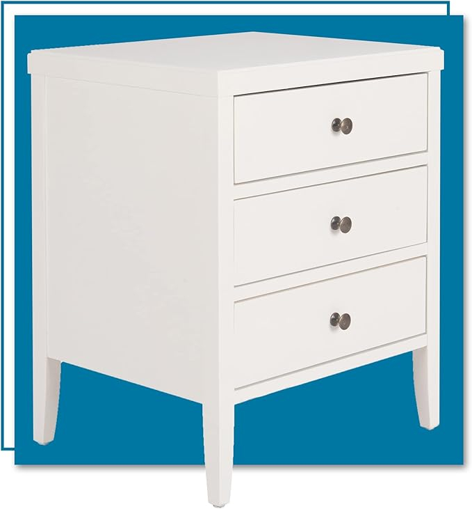 Amazon.com: Clickdecor Finley Solid Wood 3 Drawer Nightstand, Modern ... regarding Understanding the Appeal of Country-Chic Maple Wood Bedroom Furniture