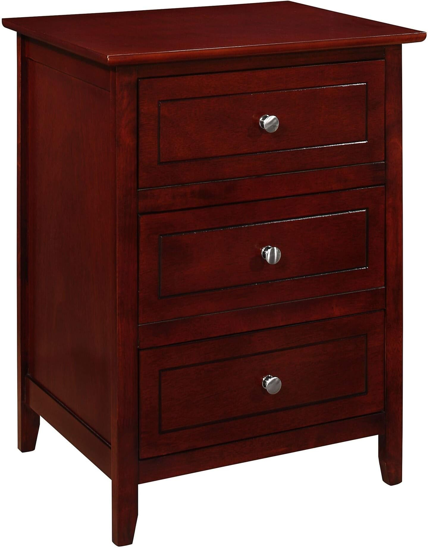 Amazon.com: Glory Furniture Daniel 3 Drawer Nightstand In Cherry : Home ... pertaining to Glory Furniture Daniel G1317-N-90 3 Drawer Nightstand, White