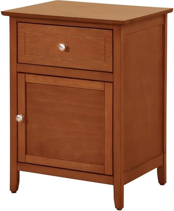 Amazon.com: Glory Furniture Izzy 1 Drawer 1 Door Nightstand In Oak ... within The role of material quality in furniture longevity