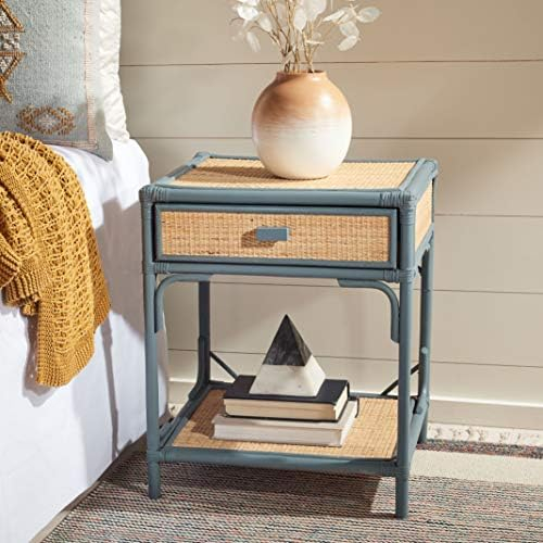 Amazon.com: Safavieh Home Collection Roya White And Natural Rattan 1 ... pertaining to The Art of Functional Minimalism in Bedroom Furniture