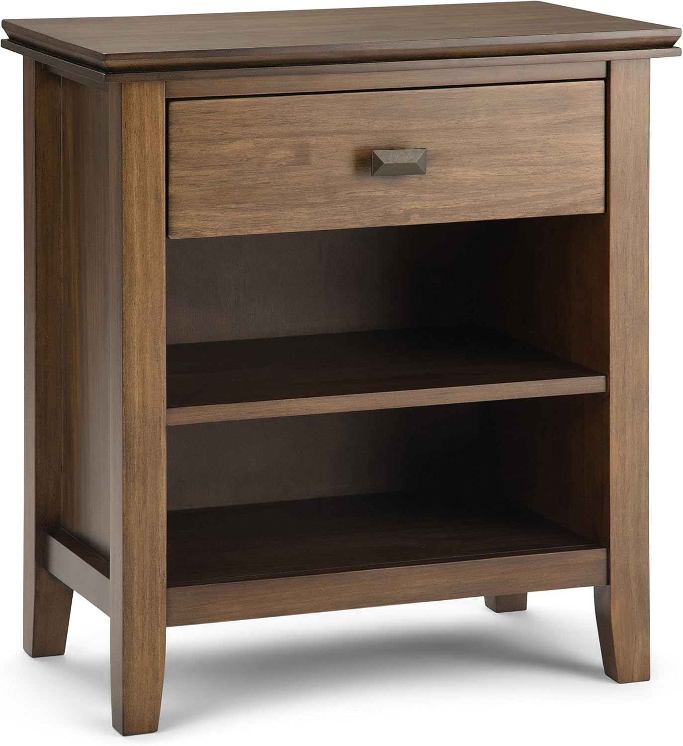 Amazon.com: Simplihome Artisan Solid Wood 24 Inch Wide Transitional ... regarding Acadian Solid Wood 24 Inch Wide Bedside Nightstand Table In Brunette Brown
