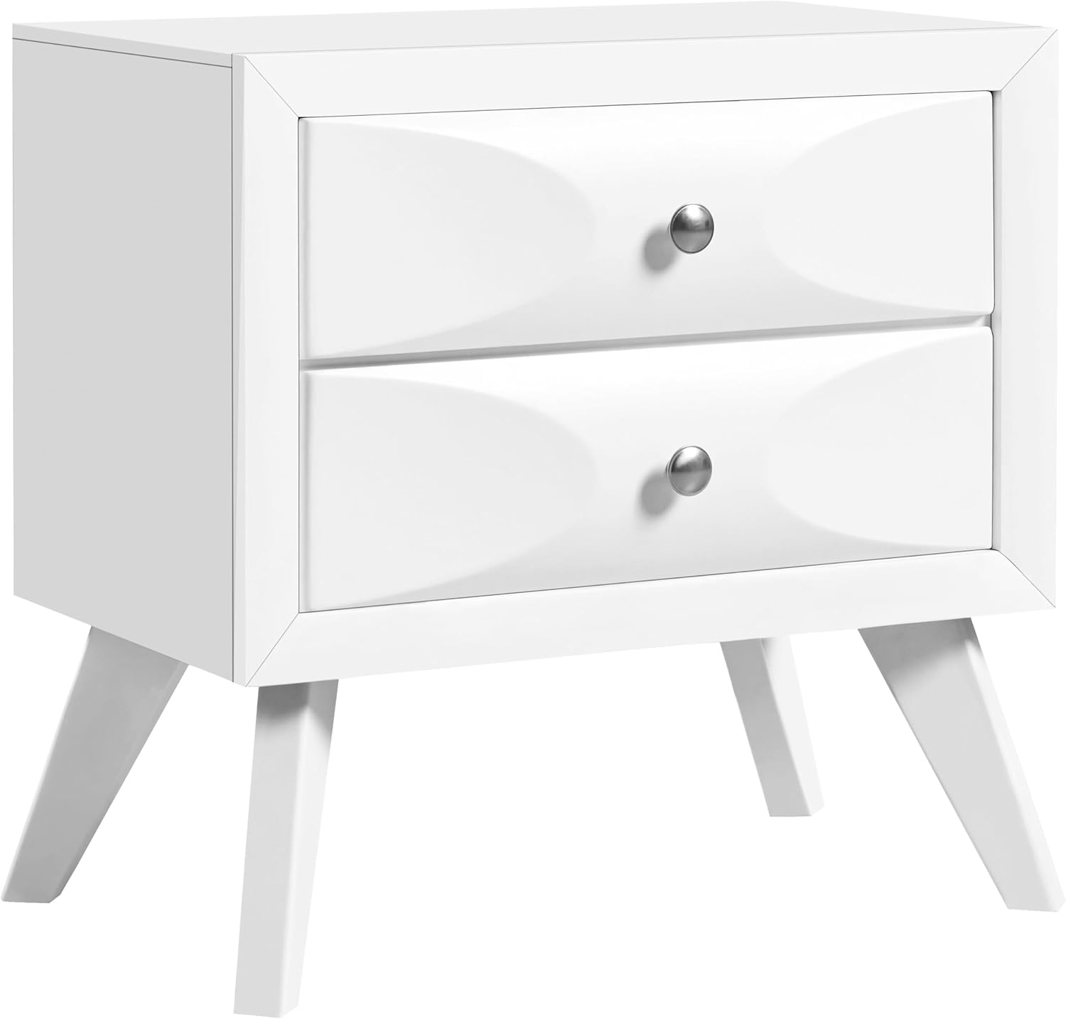 Amazon.com: Yaheetech Nightstand With 2 Drawers, Almost Fully-Assembled ... within Nuvo 22-Inch Tall Nightstand, 2 Drawers, And Hairpin Legs