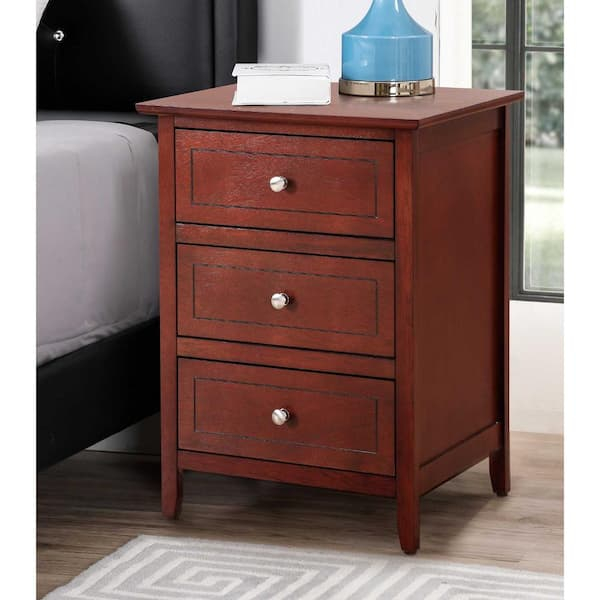 Andmakers Daniel 3-Drawer Cherry Nightstand (25 In. H X 19 In. W X 15 ... in Exploring the durability and maintenance of cherry wood furniture