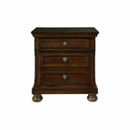 Ayla 30 Inch Classic Nightstand, Wood Frame, 2 Drawers, Hand Finished ... within How traditional furniture elements create lasting bedroom elegance