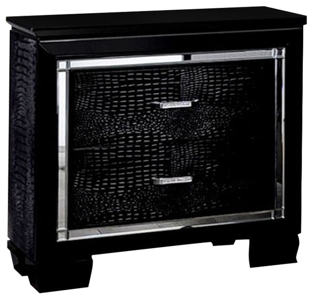Benzara Bm123297 Bellanova Contemporary Night Stand In Black ... intended for Benzara Bm123298 Bellanova Contemporary Night Stand In Silver