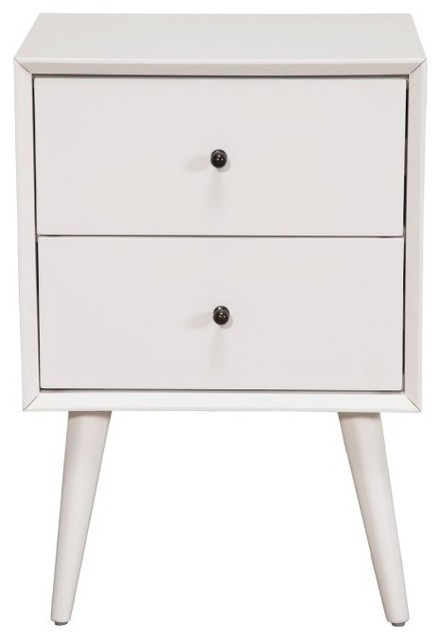 Benzara Bm172830 Mahogany Wood Mid Century Nightstand, White ... intended for Benzara Bm172817 Mahogany Mid Century Modern Wooden Nightstand